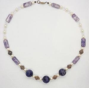 Purple Stone Necklace